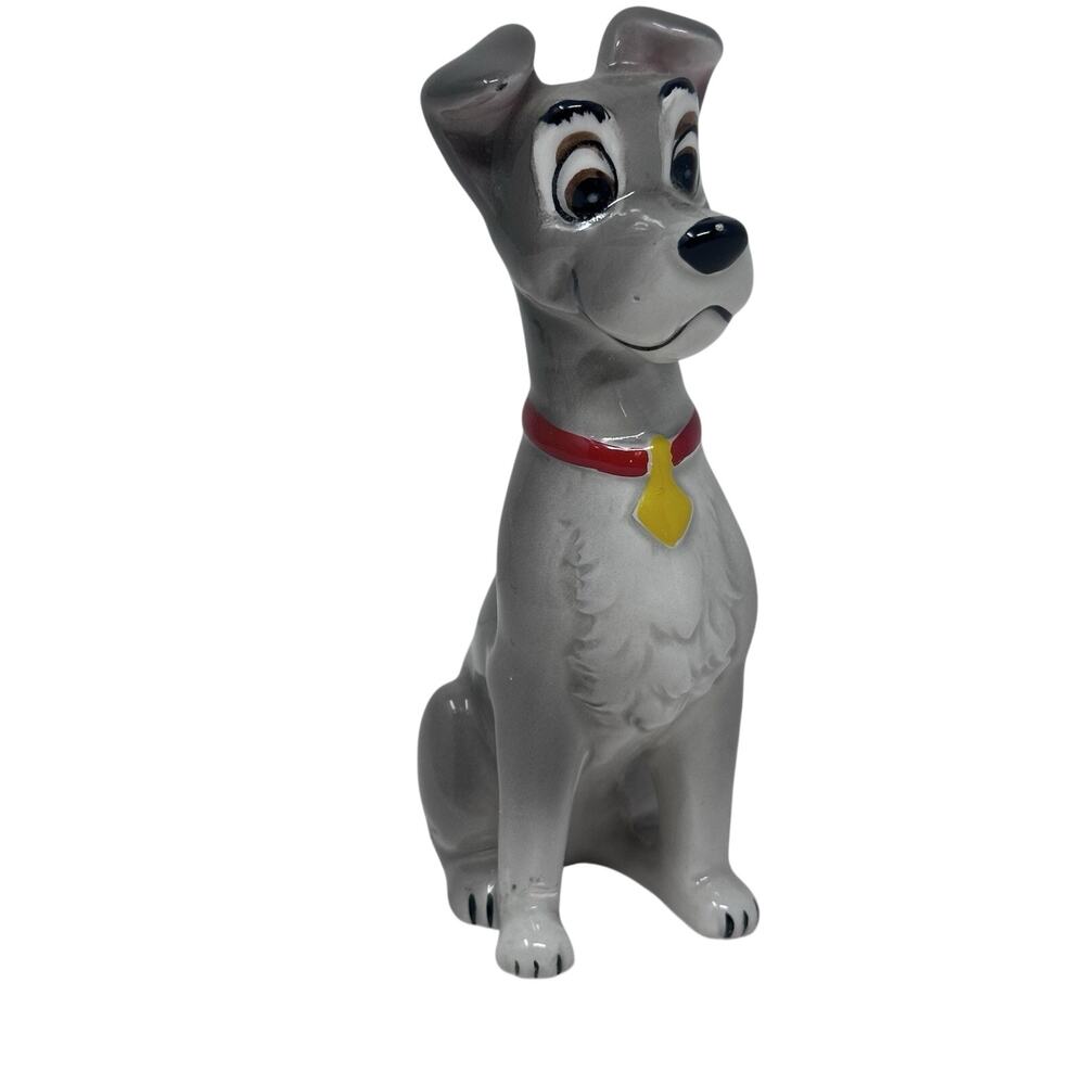 Vintage Disney Figurine “Tramp” From Lady and the Tramp Ceramic - Made In Japan